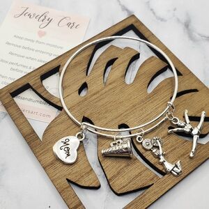 Cheer Mom Expandable Charm Bracelet